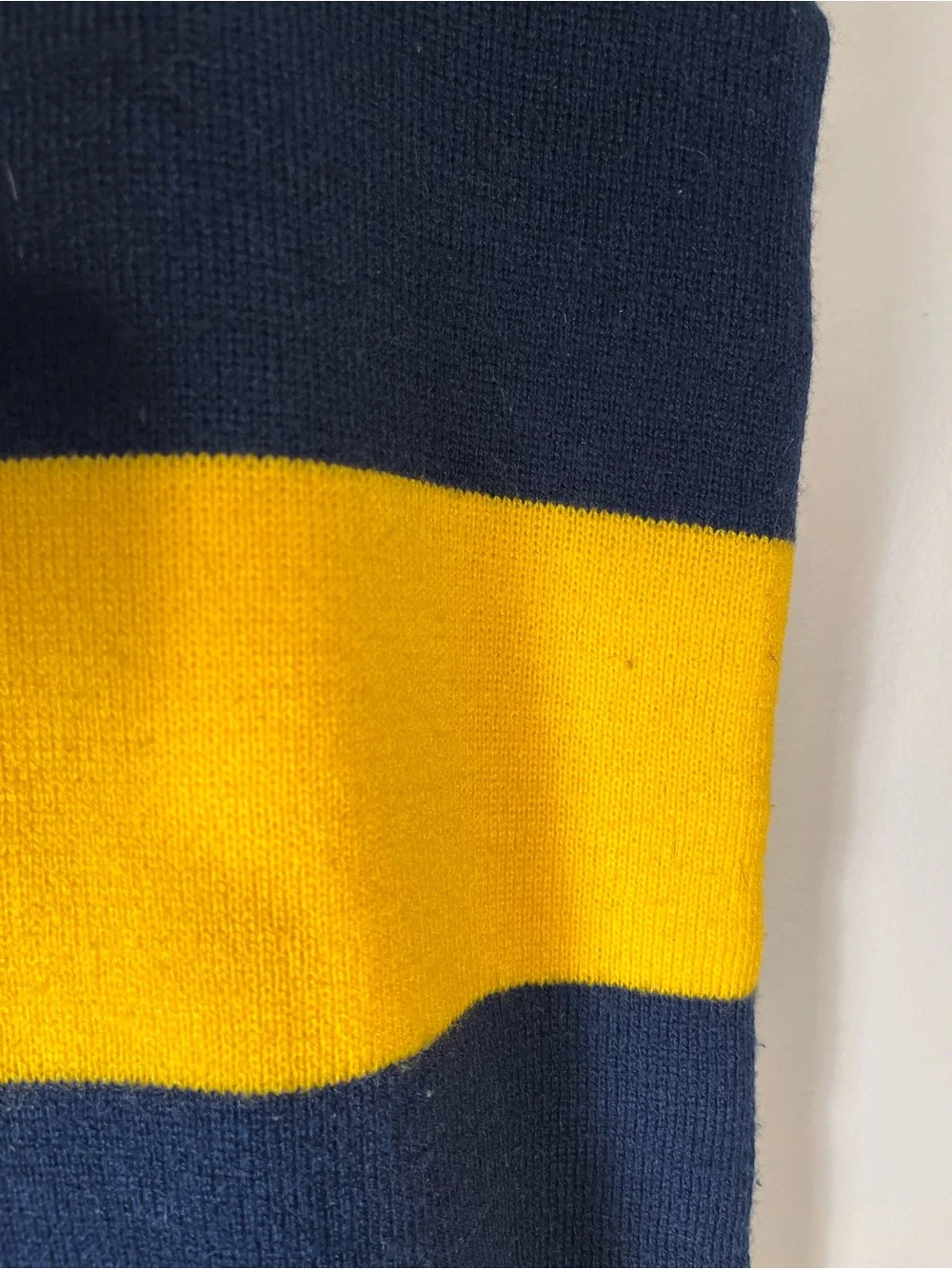 University of Michigan Library UofM Collegiate Maze Yellow Blue Striped Scarf